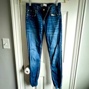 Zara blue skinny jeans